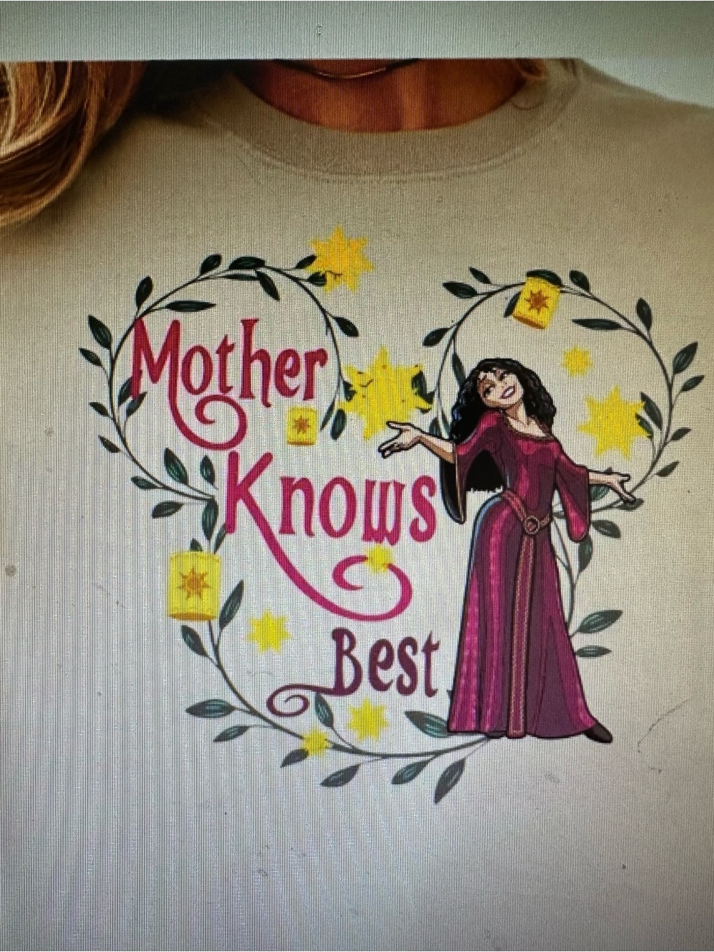 Mother Knows Best Khaki Comfort Colors Graphic Tshirt Small-XL